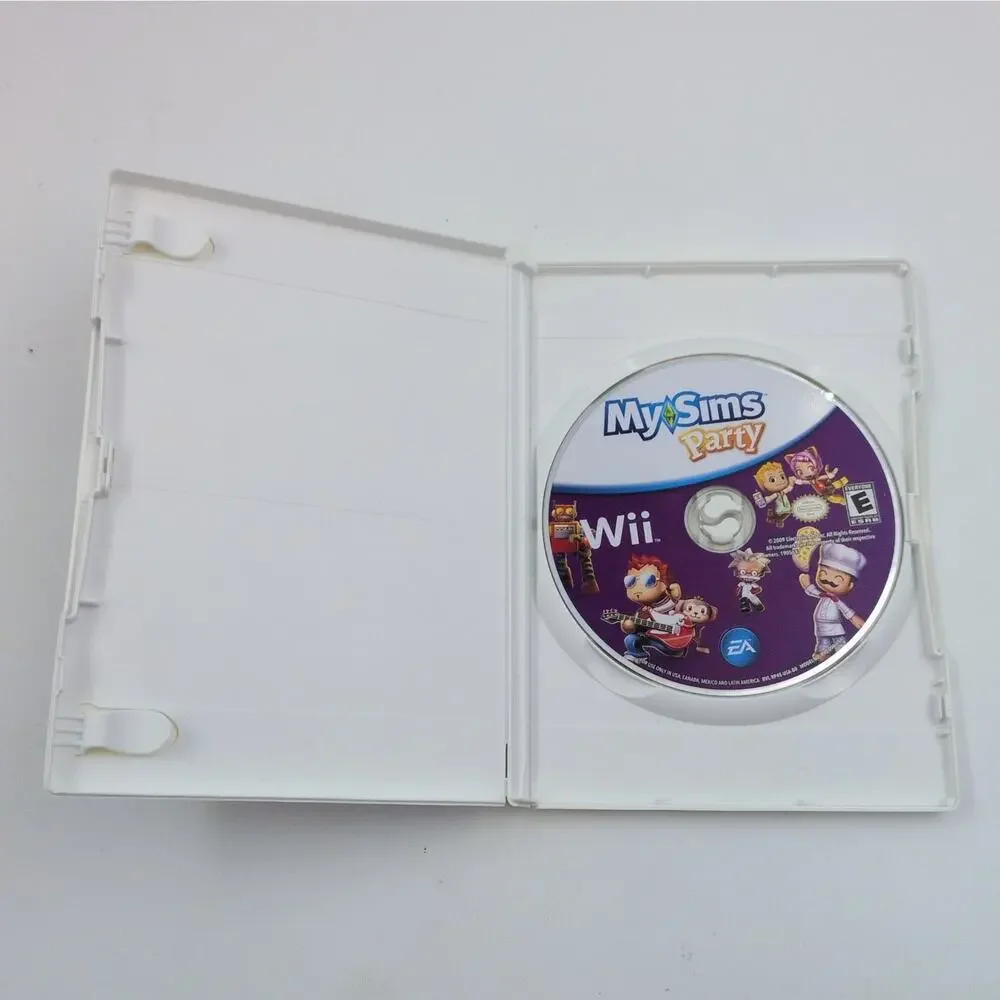 MySims Party Nintendo Wii Video Game Multiplayer Mini-Games Wi-Fi Tested